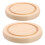 2Pcs Tabuleiro De Madeira Para Base De Cloche De 1