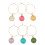 6 Stuks Wijnglas Charm Makers Tags Gemengde Kleur 5