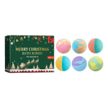 Bath Ball 6X Bubble Bath Balls Organic Fizzies Shower Salts Christmas Home Spa For Women Men Girls Wife Kids