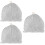 3Pcs Chapéu Sauna Banho Chuveiro Coral 9