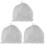 3Pcs Chapéu Sauna Banho Chuveiro Coral 4