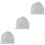 3Pcs Chapéu Sauna Banho Chuveiro Coral 7