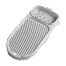 Washing Board Clothes Washboard Laundry Board With Soap Drain Box For Home Sink Bathroom