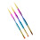 3Pcs Nail Art Pens Copper Nylon Fine Brush Assorted Use 1