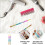 3Pcs Nail Art Pens Copper Nylon Fine Brush Assorted Use 10