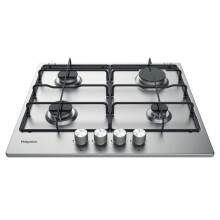 Hotpoint PPH60PFIXUK 59cm Gas Hob - Silver