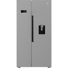 Beko HarvestFresh American Fridge Freezer - Stainless Steel Effect - E Rated