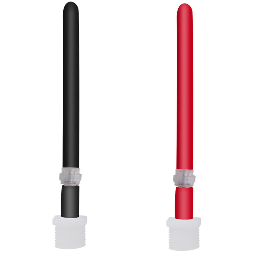 Black Silicone Anal Douche With Valve For Backflow Prevention, Enema And Vaginal Douche, 150 Cm,