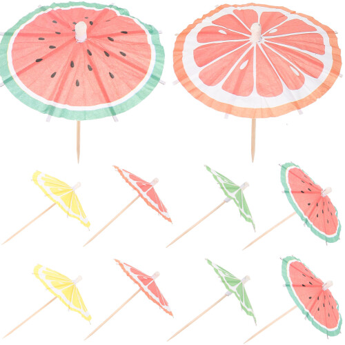 200 Stuks Cocktailprikkers Met En Fruit Toppers