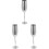 3 Piezas De Acero Inoxidable Para Vino Y 4