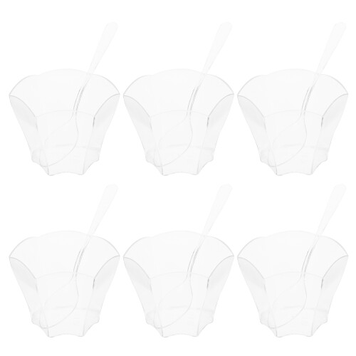 50 Unidades De Vasos De Plástico Transparentes Para 2