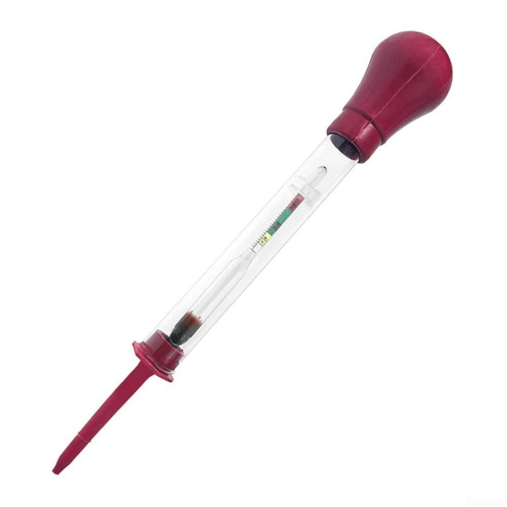 Battery Density Tester For Vehicle Battery Acidity Measurement Car Care Compact Size Red 9084446418101