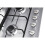 CDA 58cm 4 burner gas hob : side control : Stainless Steel 4