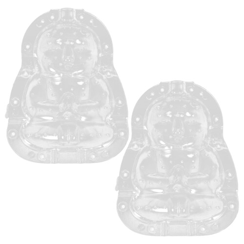 6 Unidades Transparentes Forma Buda Para Ginseng