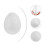 72 Pcs  Diy Painting Eggs Solid Egg Easter Supplies For Kids Children 10