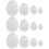 72 Pcs  Diy Painting Eggs Solid Egg Easter Supplies For Kids Children 8