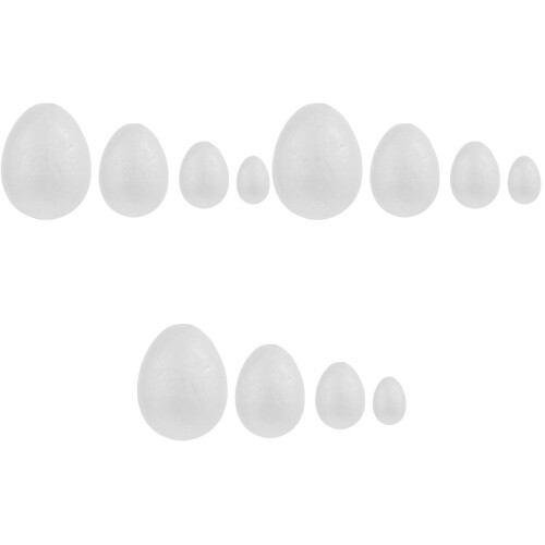 72 Pcs  Diy Painting Eggs Solid Egg Easter Supplies For Kids Children 2