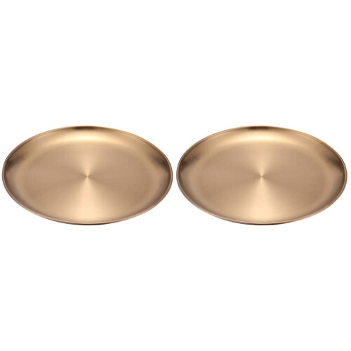 2 Servierplatte 26 Cm Für Zu Hause Gold 1