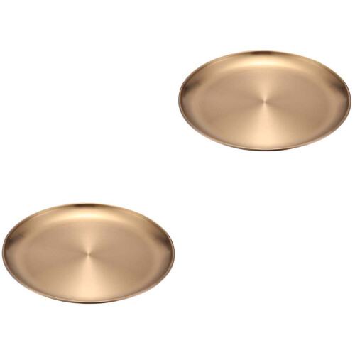 2 Servierplatte 26 Cm Für Zu Hause Gold 2