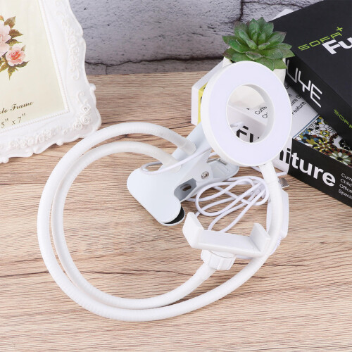 Anular LED Con Soporte De Clip Ajustable Para Teléfono ( ) 2