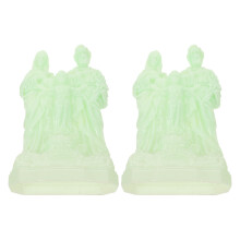 2 Unidades Estatua Jesús Y Madre Familia Sagrada En Oscuridad