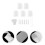 1Set Wit Polyester Blinds Accessoires Voor DIY Verticale Jaloezieën 4