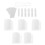 1Set Wit Polyester Blinds Accessoires Voor DIY Verticale Jaloezieën 7