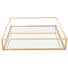3Stk Dekoratives Tablett Schminkorganizer Schmuck Halter