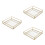 3Stk Dekoratives Tablett Schminkorganizer Schmuck Halter 9