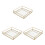 3Stk Dekoratives Tablett Schminkorganizer Schmuck Halter 7