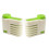 5 Pares Manual Ajustable 5 Capas Para Pastel Pan Verde 6