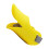 Dog Muzzle Silicone Duck Mouth Training Muzzle For Bark Control Breathable Anti-Bite Size M Yellow 1