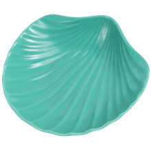 Bowl Forma Concha Verde Para Cocina Hogar