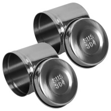2 Unidades De Acero Inoxidable Para Pomada Y Yodóforo