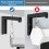 Projector Screen Wall Mount Brackets, 6Inch Adjustable Extension With Hook, Compatible With Most Screens 5
