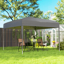 Outsunny 3 x 3 m Garden Pop Up Gazebo Marquee Party Tent Wedding Canopy Grey