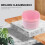 Pink Pc Brace Washing Box Durable Portable Retainer Container 9