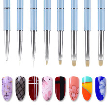 Per Nail Art In Gel Uv Con Impugnatura In Metallo