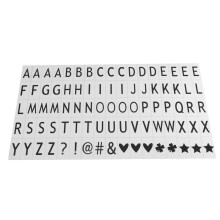 85 stuks zwarte letters voor doe-het-zelf A4 LED-lichtbak voor thuis, feestjes en bruiloften.