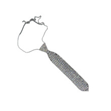 2000s Girl Rhinestones Necktie Knot Free Neck Tie Role Play