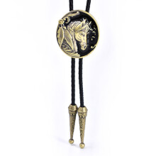 Bolo Tie for Men Parts Cowboy Western Cowgirl-Antique black