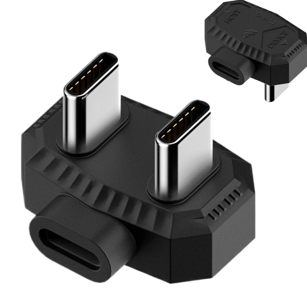 Lavalier Microphone Adapter Type-C Female To Double Male Type-C To Type-C Otg Converter For Lavaliers Smartphones Tablets 9393856348312