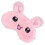 1Pc Pink Rabbit Pattern Plush Eye Mask Lightweight Sleep Eyeshade 1