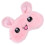 1Pc Pink Rabbit Pattern Plush Eye Mask Lightweight Sleep Eyeshade 3