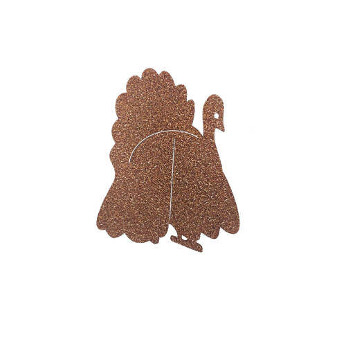 5 Pièces Décorations De Gâteau Pour Thanksgiving Pailletée 1