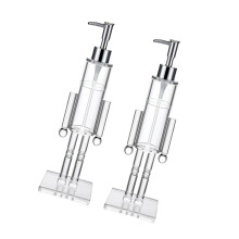 Nutcrackers Shape Soap Dispenser With Transparent Bottle-2pcs