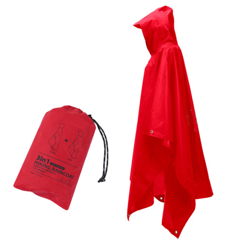 Lightweight Waterproof Rain Jacket for Hiking Cycling-Red