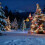 Santa Article Solar Kettle Light, Christmas Holiday-1 2