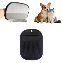 Pet Hair Removal Glove Dual-Sided Gentle Grooming Glove For Furniture And Car Deshedding 2-Pack