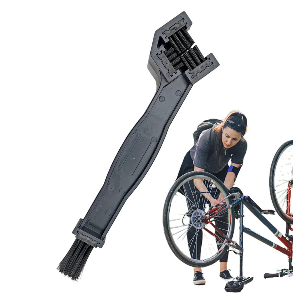 Chain Brush For Motorcycles And Road Bikes - Square-Head Scrubber Tool For Mountain And Road Bike Maintenance 9393856348411